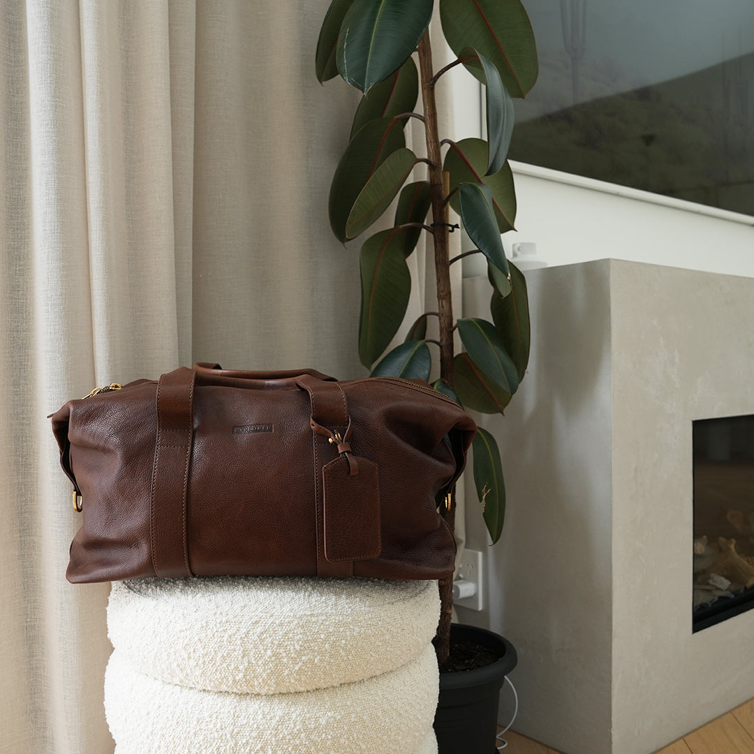 Weekender Leather Duffle Brown