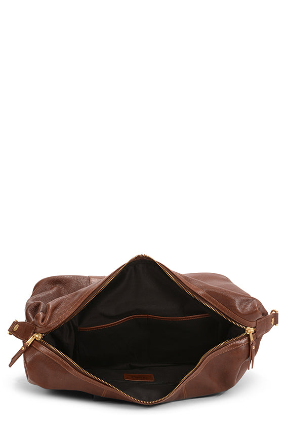 Weekender Leather Duffle Brown