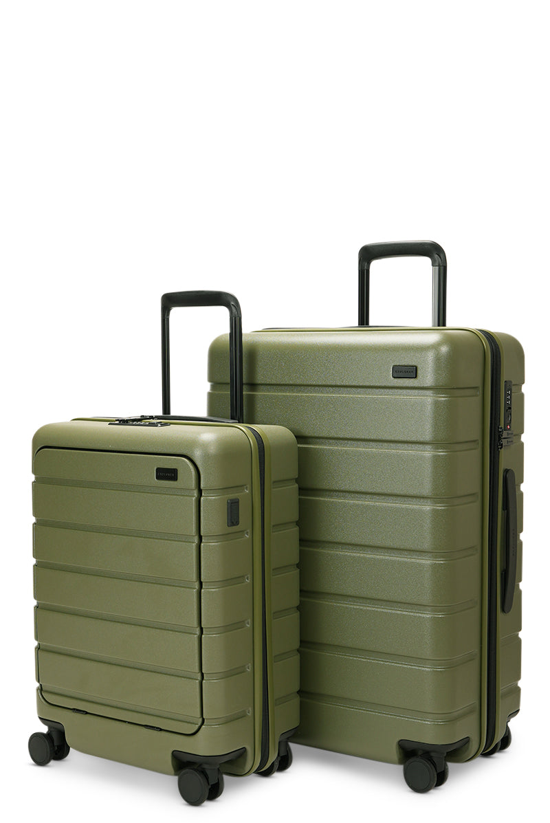 Arlo Pro Front Access Carry-On & Medium Set Evergreen