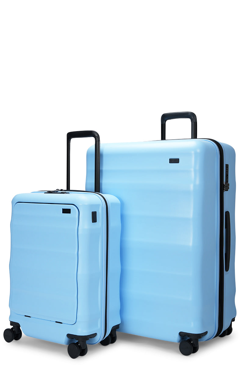 Luna-Air Front Access Carry-On & Large Set Sky Blue