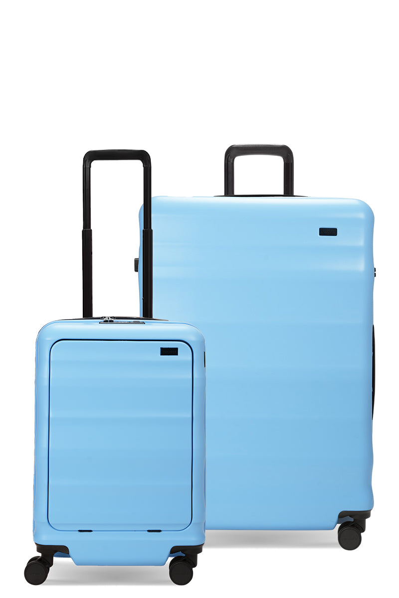 Luna-Air Front Access Carry-On & Large Set Sky Blue