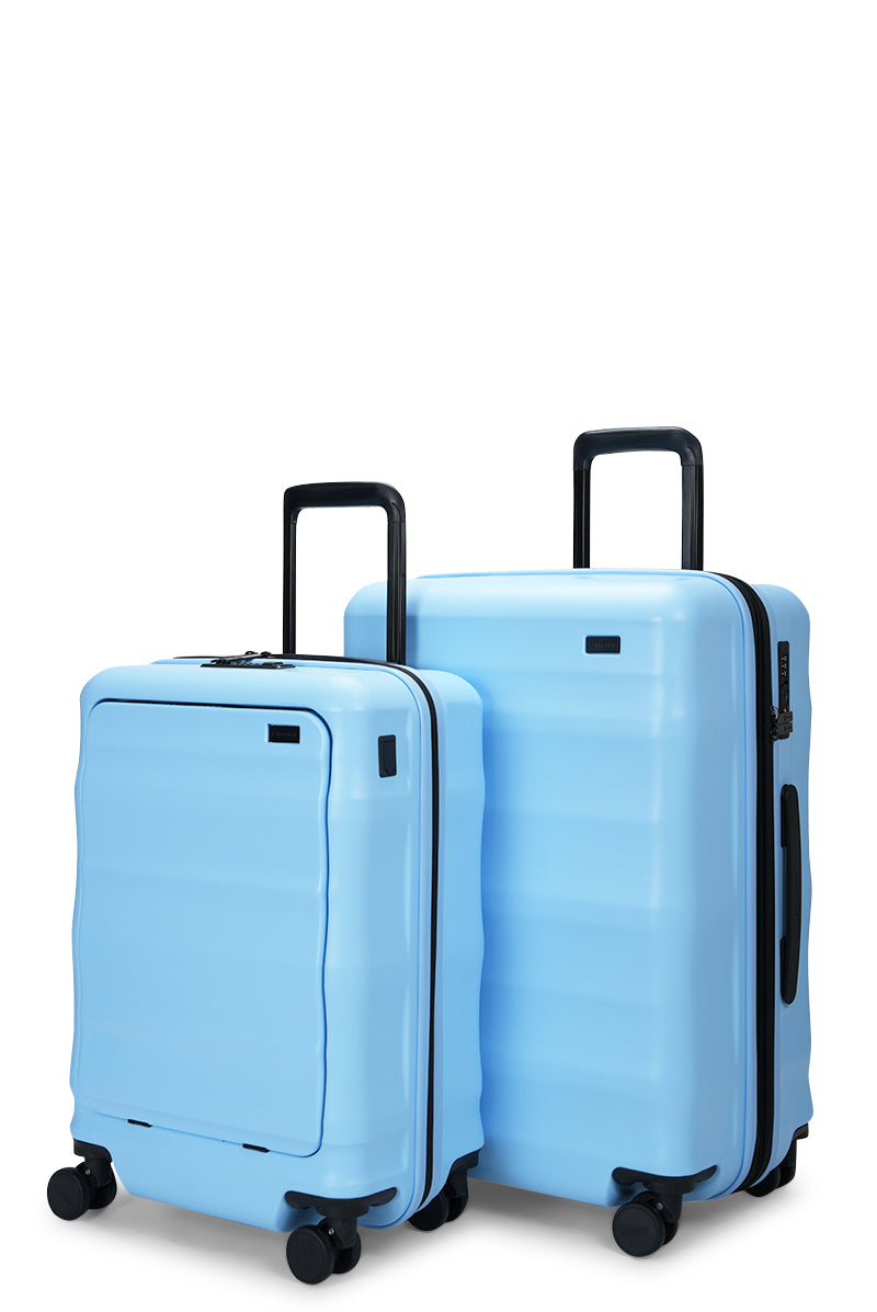 Luna-Air Front Access Carry-On & Medium Set Sky Blue