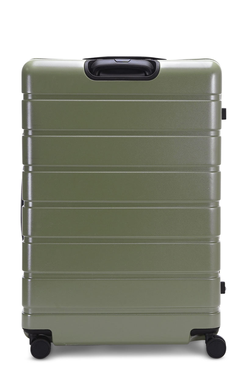 Explorer Arlo Pro Large Checked Suitcase in Evergreen